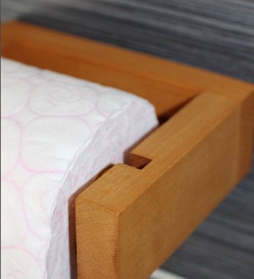 Como o seu pedido feito à mão Madeira Banheiro Toalha Porta Banheiro Papel higiénico Prateleira de parede