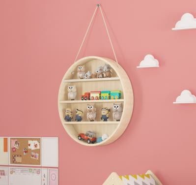 2 camadas de parede flutuante montada prateleiras rústicas de madeira para móveis modernos de latão