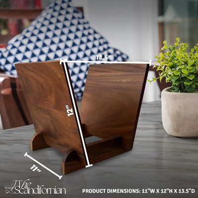 Flip Display Detentor de discos de madeira para armazenamento de álbuns de música 50 Design de nível único