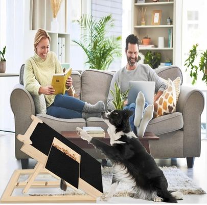 Tabela de raspagem de unhas de cães de madeira Tabela de arquivamento de unhas de estilo ósseo para cães