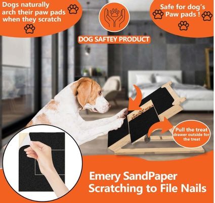 Tabela de raspagem de unhas de cães de madeira Tabela de arquivamento de unhas de estilo ósseo para cães