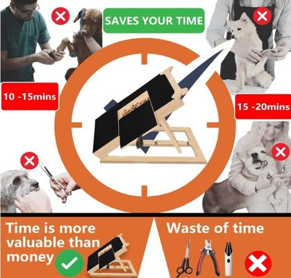 Tabela de raspagem de unhas de cães de madeira Tabela de arquivamento de unhas de estilo ósseo para cães