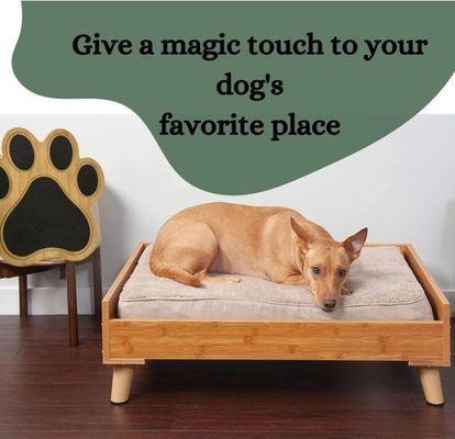 Tabela de raspadinhas de unhas de cão Pad de raspadinhas para cães Como seu pedido Impressão de pata de bambu decorativa