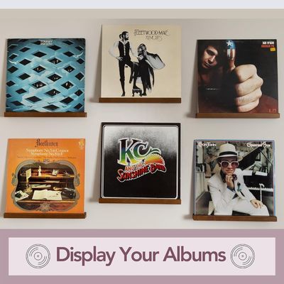 Montado em parede Vinyl Record Display Shelf sem função dobrada para poupança de espaço e armazenamento