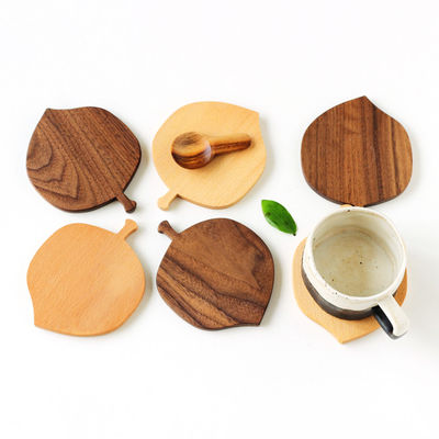 10X0.9cm Sublimação sobressalentes personalizadas para bebidas redondas de madeira de bambu