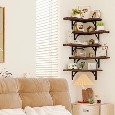 Estantes de armazenamento de banheiros pendurados Prateleira de parede montada com aparelho de cozinha de suporte