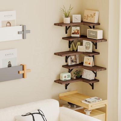 Estantes de armazenamento de banheiros pendurados Prateleira de parede montada com aparelho de cozinha de suporte