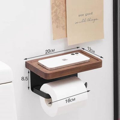 Portadores de armazenamento de madeira estantes montados na parede para itens pequenos no banheiro cozinha quarto