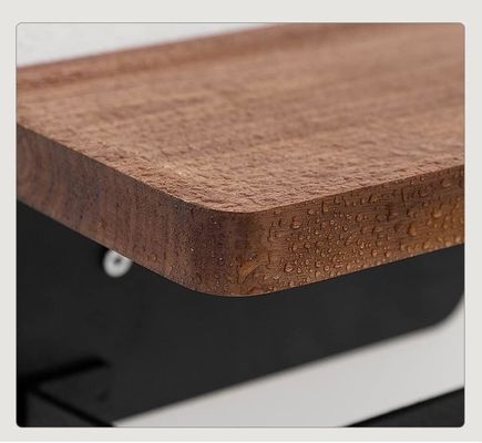 Portadores de armazenamento de madeira estantes montados na parede para itens pequenos no banheiro cozinha quarto