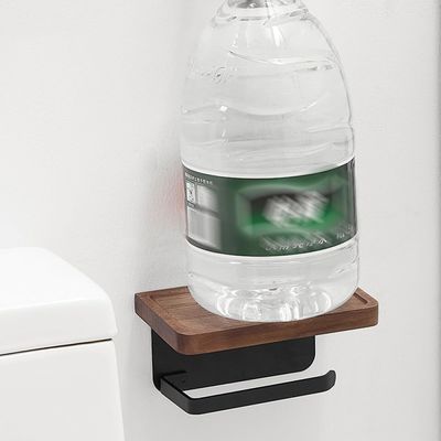 Portadores de armazenamento de madeira estantes montados na parede para itens pequenos no banheiro cozinha quarto