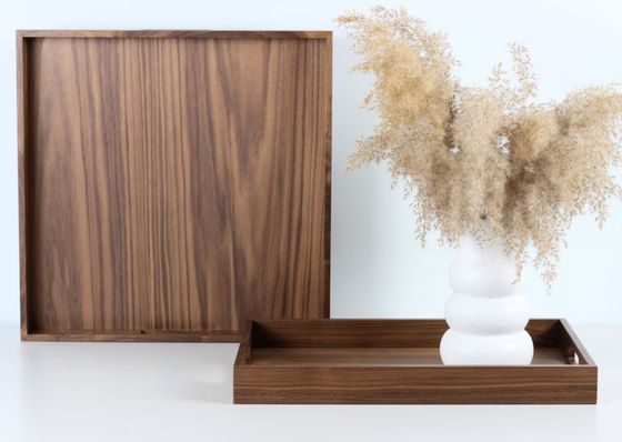 Logotipo personalizado Balão de madeira de nozes Decoração para a casa Balão de serviço com alças