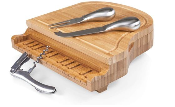 BAMBOO Cheese Board Knife Set Design elegante para blocos de cortar e placas de charcuterie