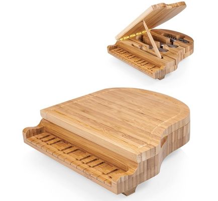 BAMBOO Cheese Board Knife Set Design elegante para blocos de cortar e placas de charcuterie