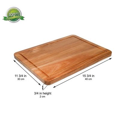 Tabela de corte de madeira de acácia de oliva para cortar e cortar carne