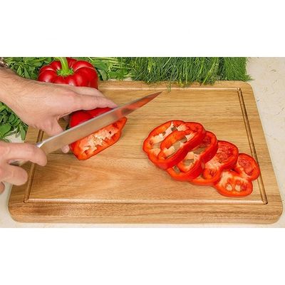Tabela de corte de madeira de acácia de oliva para cortar e cortar carne