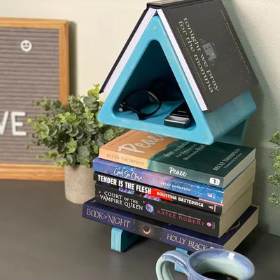 Porta-livros convenientes Prateleiras de impressão de tela de seda Prateleira de livros Porta-livros para livros