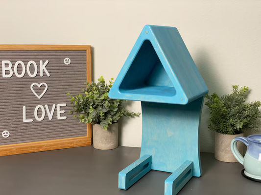 Porta-livros convenientes Prateleiras de impressão de tela de seda Prateleira de livros Porta-livros para livros