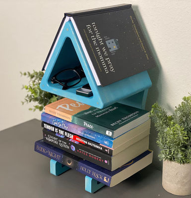 Porta-livros convenientes Prateleiras de impressão de tela de seda Prateleira de livros Porta-livros para livros