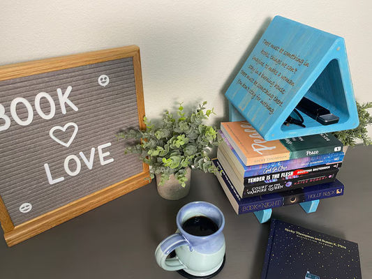 Porta-livros convenientes Prateleiras de impressão de tela de seda Prateleira de livros Porta-livros para livros