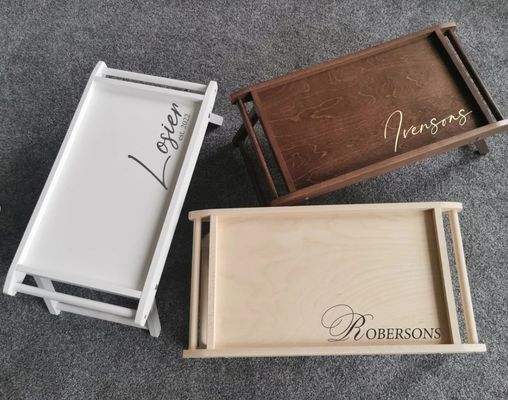 Café da manhã retangular na bandeja de cama com pernas dobráveis Economize espaço e desfrute de lanches personalizados