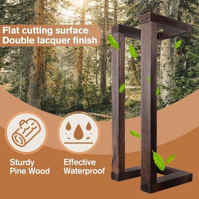 Decorativo de pinheiros parede montada porta-toalhas de madeira para banheiro organizador de toalhas enroladas