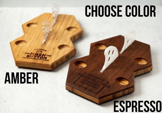 Stand de jogador ajustável A combinação ideal de bambu e acrílico para jogos ideais