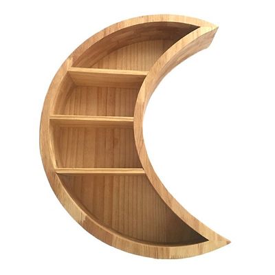Mobiliário para casa Lua montada na parede Prateleiras flutuantes de madeira para sala de estar Decoração do quarto