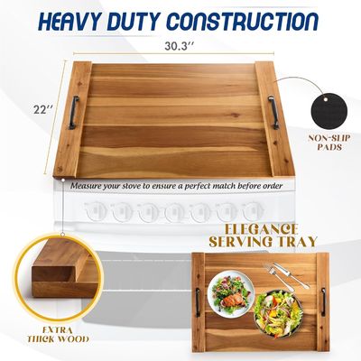 Forno a gás e eléctrico Blocos de corte de punho resistentes para 202405 Cobertura de fogão de mesa de macarrão