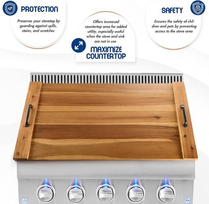 Forno a gás e eléctrico Blocos de corte de punho resistentes para 202405 Cobertura de fogão de mesa de macarrão