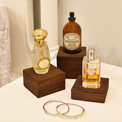 3 suportes de altura diferente montadores de tela de madeira logotipo personalizado barnizamento impressão manuseio