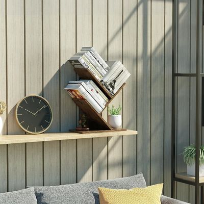 Tipo de instalação de prateleira Tipo de estância para livros Revistas CD Prateleiras de armazenamento de madeira