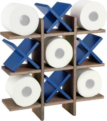 Porta-rolos de banho de madeira atrás das portas/nas paredes Logotipo personalizado Porta-papel higiénico