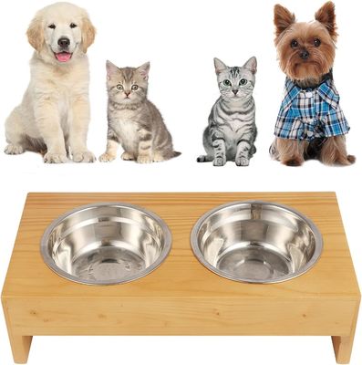 Funcional elevados stand comida de gato e água taças Diner Pet Feeder para proprietários de animais ocupados
