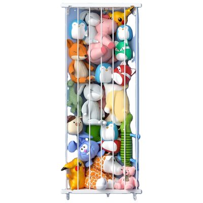 Estante de decoração para casa Esquina personalizada Armazenamento de animais recheados para berçário Sala de jogos Quarto de dormir