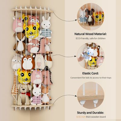 Outra Organização de Armazenamento Doméstico Logotipo personalizado Prateleira de armazenamento de presentes para animais de pelúcia
