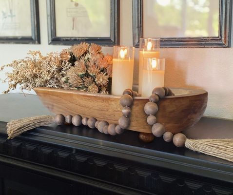 Logotipo personalizado aceitável SET BOWL redondo para casa de campo rustic Brown bolos decorativos