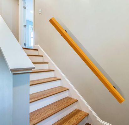 Escadas interiores segurança corrimão antiderrapante 3ft pinheiros manobras como seu pedido kit completo