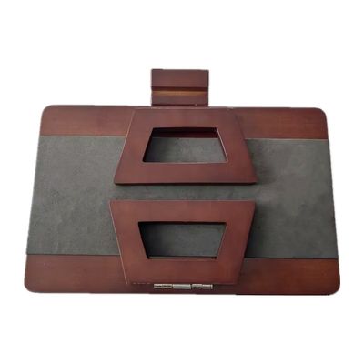 Rectangular Sofá de madeira braço de mesa bandeja para armazenamento em casa e logotipo personalizado aceitável