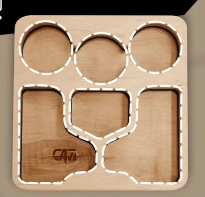 Taça de serviço multifuncional para lanches e bebidas