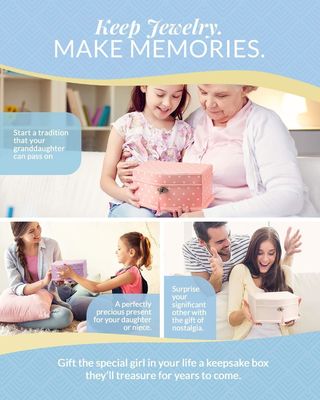 Caixa de música de vento para meninas e adolescentes Rectangular organizador de jóias