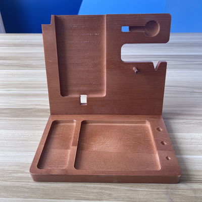 Laser gravado de madeira preguiçoso porta celular personalizado Stand com Phonestand e Slot de caneta