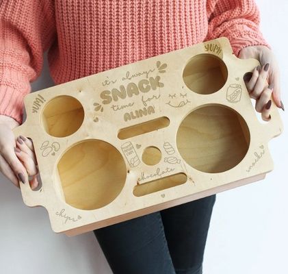 Equipa de armazenamento não dobrável Bar de sofá de madeira Caixa de lanches Armazenamento de poupança de espaço para espaços pequenos