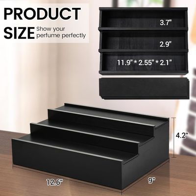 3 Nível Colônia Stand Perfume Organizer com Comp Oculto Logotipo personalizado aceitável