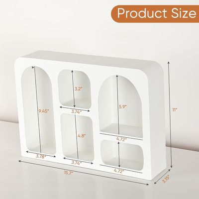 Decoração de parede em estilo moderno nórdico Boho Logotipo personalizado Prateleira flutuante com armazenamento
