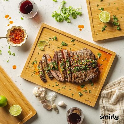 Conjunto de 3 tábuas de corte de bambu de madeira com suporte Melhora a sua experiência de culinária