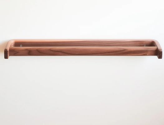 Equipa de toalhas de banheiro Barras de toalhas de madeira feitas à mão Relhas de toalhas de nozes não dobráveis