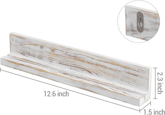 Montado na parede Branco Lavado Madeira Sólida Desafio Porta Moedas de Madeira Trilayer Artesanato