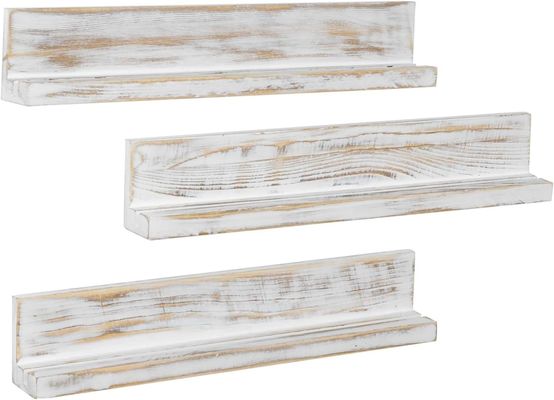 Montado na parede Branco Lavado Madeira Sólida Desafio Porta Moedas de Madeira Trilayer Artesanato