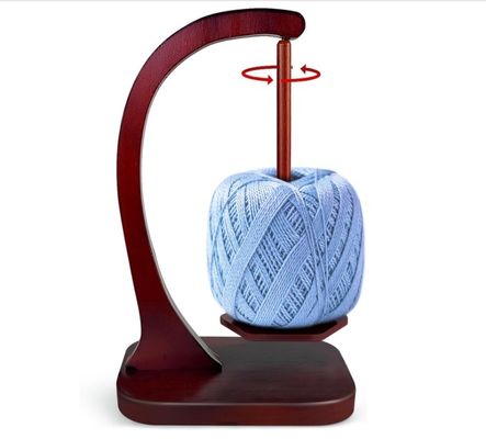 Mecanismo magnético de rotação de fios de madeira para tricô e crochê