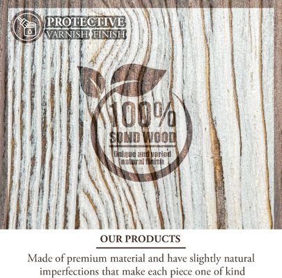 Montado na parede Branco Lavado Madeira Sólida Desafio Porta Moedas de Madeira Trilayer Artesanato